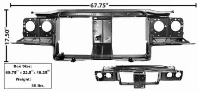GLA1875 Body Panel Rad Support Assembly